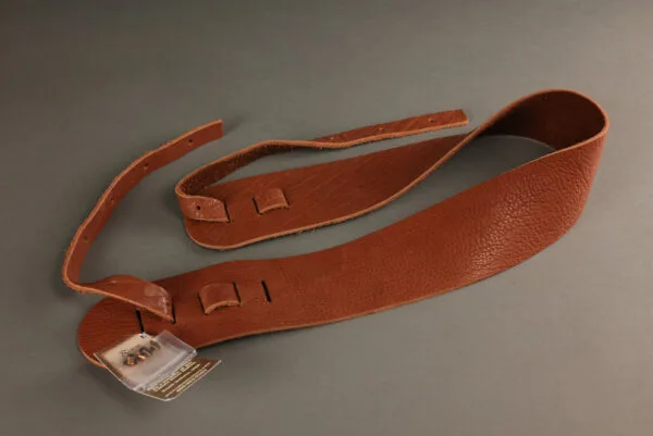 Lakota Leathers Banjo Straps – Non-Cradle 3″, Tobacco