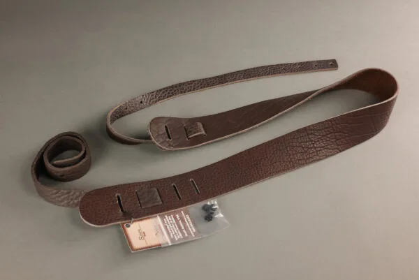 Lakota Leathers Resonator Guitar Straps 2″, Chocolate
