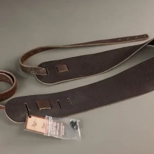 Lakota Leathers Resonator Guitar Straps 3″, Chocolate