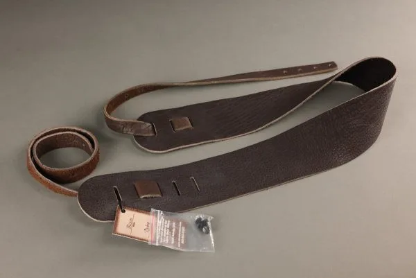 Lakota Leathers Resonator Guitar Straps 3″, Chocolate