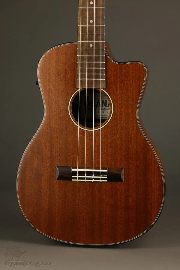 Ohana BK-35CE Acoustic Electric Baritone Ukulele -New