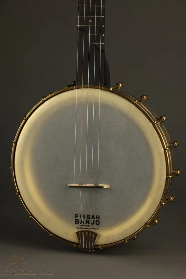 Pisgah Banjo Co. Rambler Dobson Special 11″ Brass Spun Rim, Walnut Neck, SRT scale