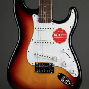 Squier Affinity Series™ Stratocaster®, Laurel Fingerboard, White Pickguard, 3-Color Sunburst – New