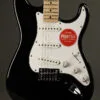 Squier Affinity Series™ Stratocaster®, Maple Fingerboard, White Pickguard, Black – New