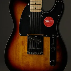 Squier Affinity Series™ Telecaster®, Maple Fingerboard, Black Pickguard, 3-Color Sunburst – New