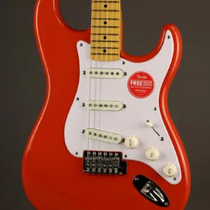 Squier Classic Vibe ’50s Stratocaster®, Maple Fingerboard, Fiesta Red – New