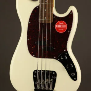 Squier Classic Vibe ’60s Mustang® Bass, Laurel Fingerboard, Olympic White – New