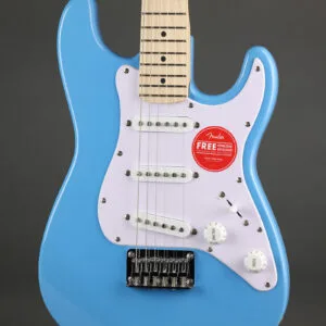 Squier Mini Stratocaster®, Maple Fingerboard, White Pickguard, California Blue – New