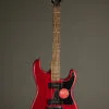 Squier Paranormal Strat-O-Sonic, Laurel Fingerboard, Black Pickguard, Crimson Red Transparent – New
