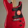 Squier Paranormal Strat-O-Sonic, Laurel Fingerboard, Black Pickguard, Crimson Red Transparent – New