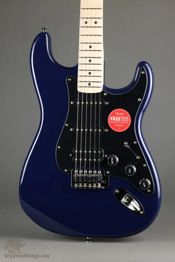 Squier Sonic® Stratocaster® HSS, Maple Fingerboard, Black Pickguard, Midnight Blue – New