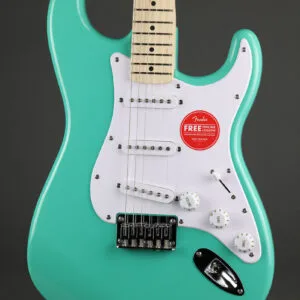 Squier Sonic® Stratocaster® HT, Maple Fingerboard, White Pickguard, Sea Foam Green – New