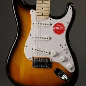 Squier Sonic™ Stratocaster®, Maple Fingerboard, White Pickguard, 2-Color Sunburst New