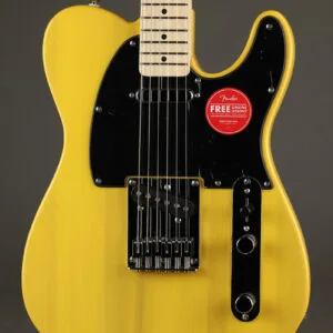Squier Sonic® Telecaster®, Maple Fingerboard, Black Pickguard, Butterscotch Blonde – New