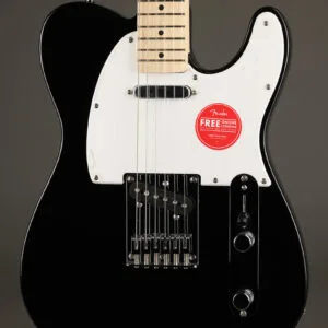 Squier Sonic® Telecaster®, Maple Fingerboard, White Pickguard, Black – New