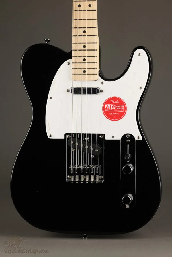 Squier Sonic® Telecaster®, Maple Fingerboard, White Pickguard, Black – New