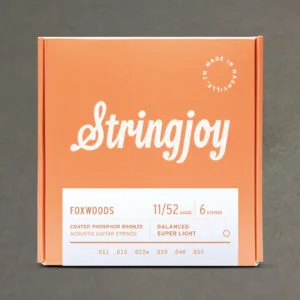 Stringjoy Foxwoods | Super Light Gauge (11-52) Coated Phosphor Bronze Acoustic Guitar Strings