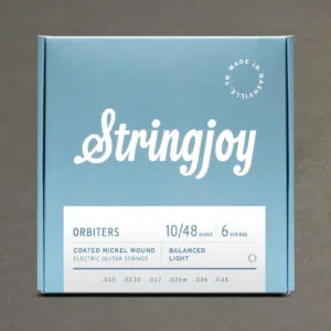 Stringjoy Orbiters | Balanced Light Gauge (10-48) Coated Nickel Wound Electric Guitar Strings
