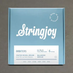 Stringjoy Orbiters | Balanced Medium Gauge (11-50) Coated Nickel Wound Electric Guitar Strings