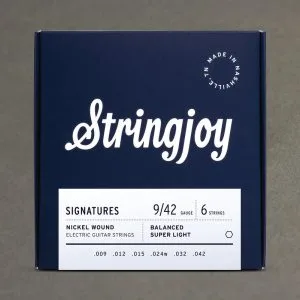 Stringjoy Signatures | Balanced Super Light Gauge (9-42) Nickel Wound Electric Guitar Strings