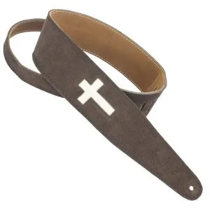 SUEDE CROSS CUTOUTS BROWN/BONE