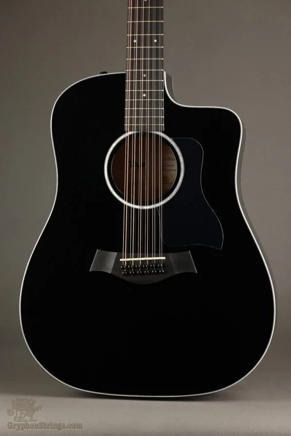 Taylor 250ce-BLK Plus 12-String Acoustic Electric Guitar – New