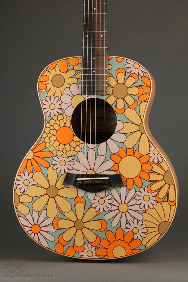 Taylor GS Mini-e Special Edition Floral Blue Acoustic Electric Guitar – New