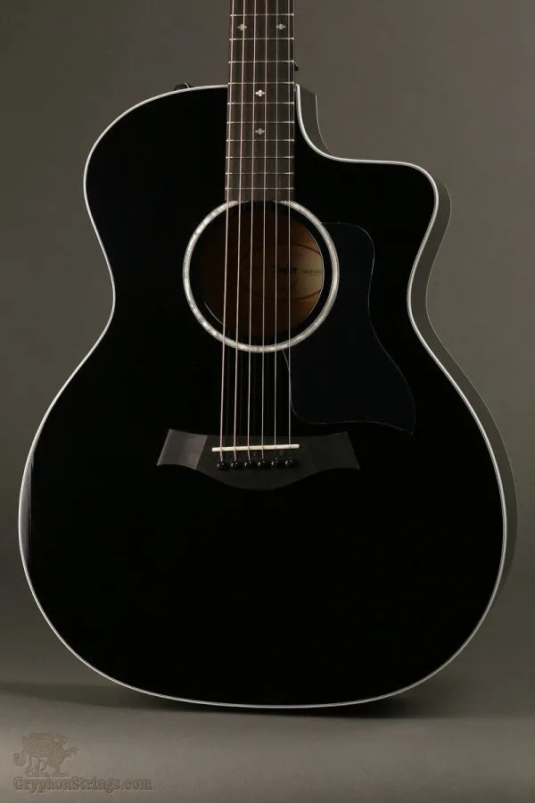 Taylor Guitars 214ce-BLK DLX Grand Auditorium Steel String Acoustic Guitar New